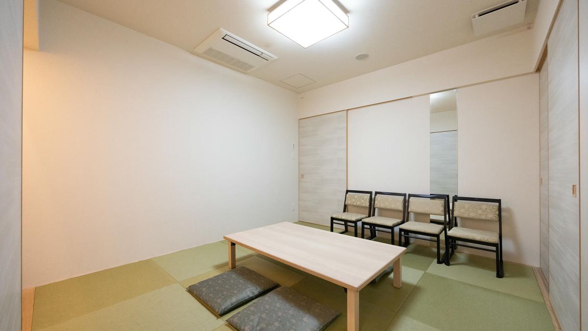 メモリードホールの和室控室